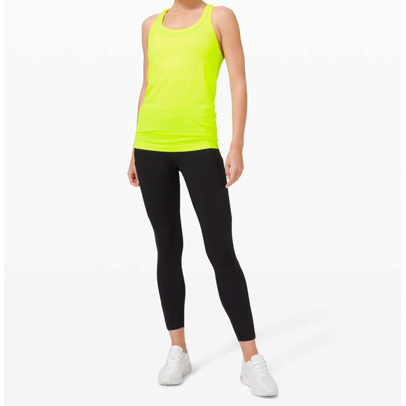 Lululemon Swiftly Tech Racerback 2.0 Sz 12 Highlight Yellow Sweat-Wicking Tee - Picture 5 of 10